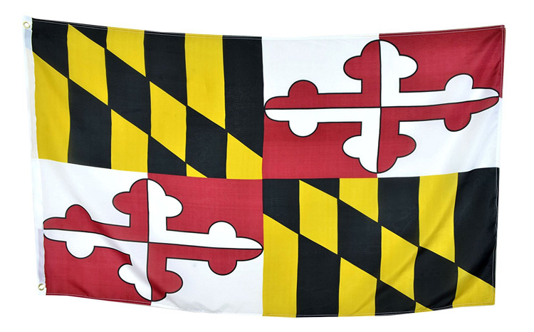 3*5ft us maryland state flags 美国马里兰州旗