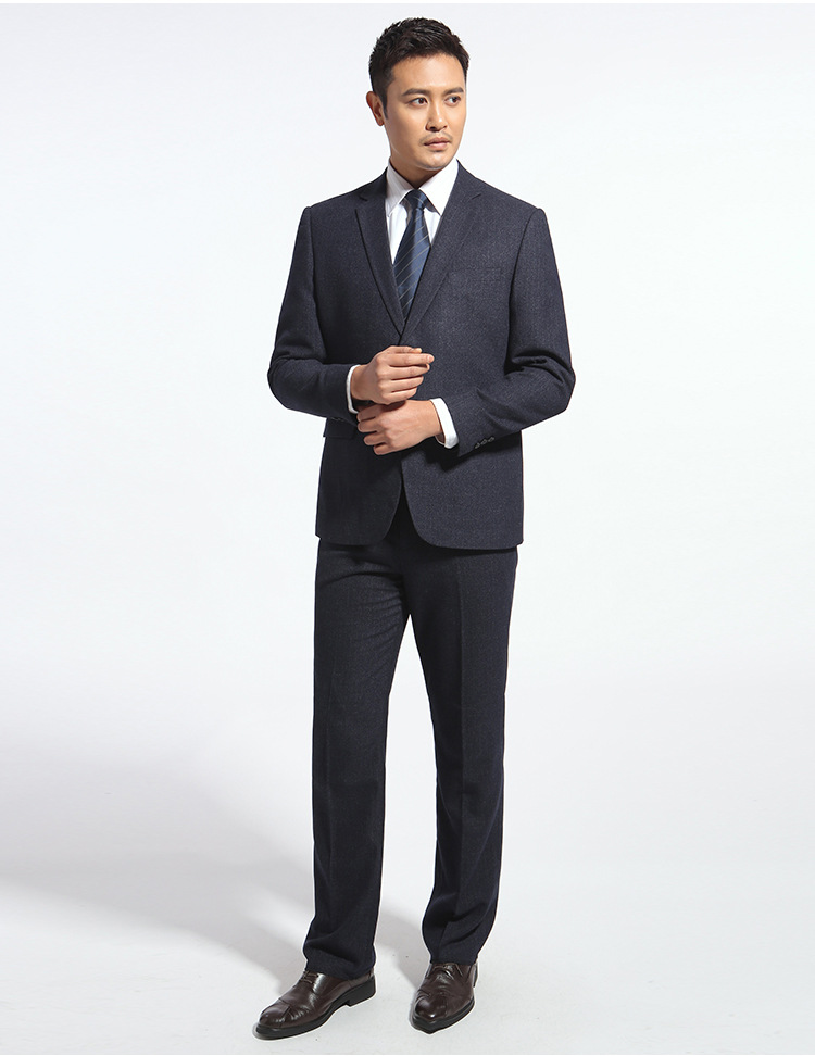 男士西服套装工作服职业装中青年商务物业正装爸爸宴会礼服休闲装