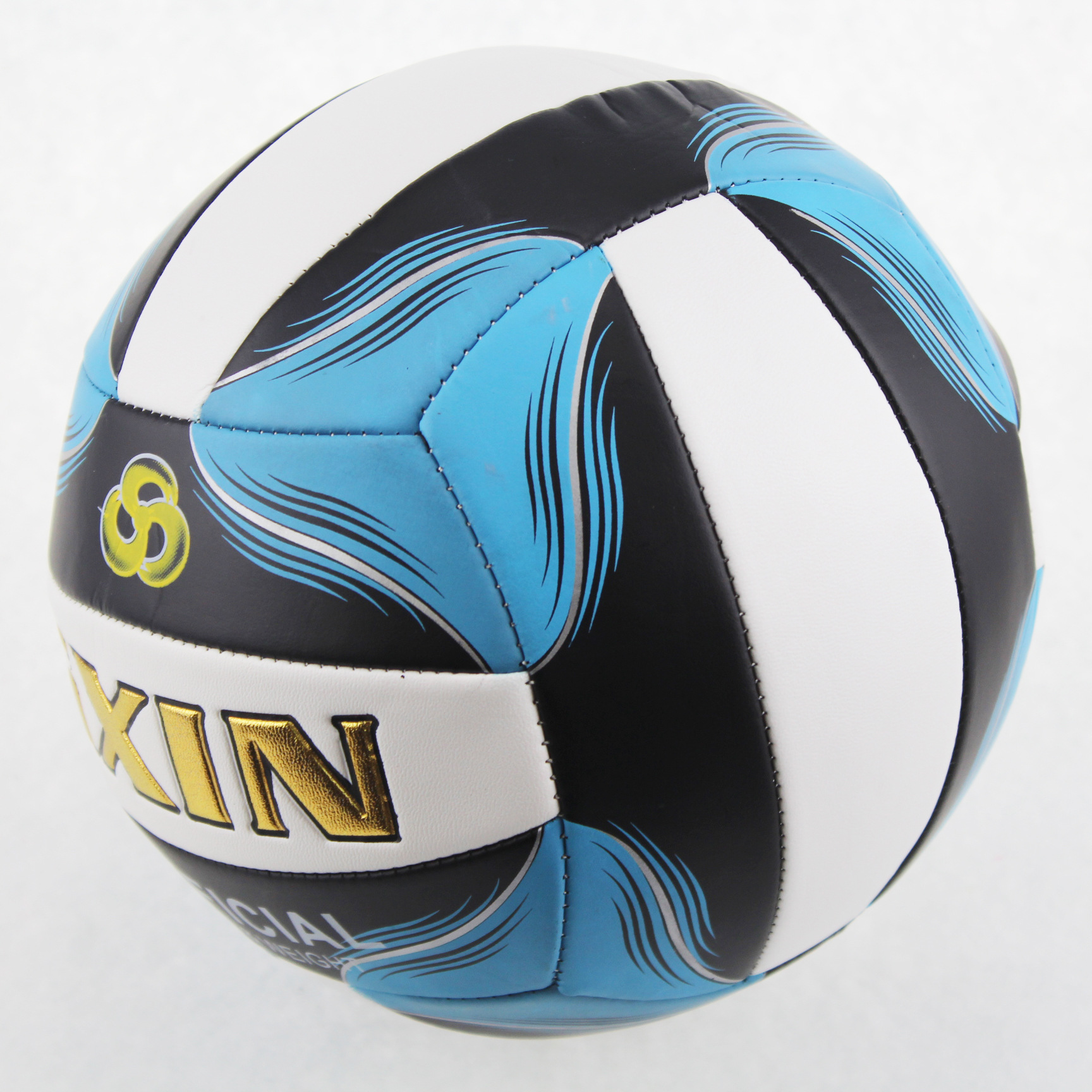 彩色5号排球中学考试专用排球机缝pu健心排球个性化图案