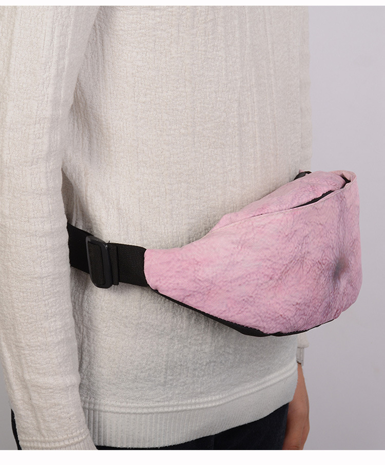 创意肚腩腰包搞怪运动户外零钱包dadbag老爸啤酒肚腰包大肚皮腰包