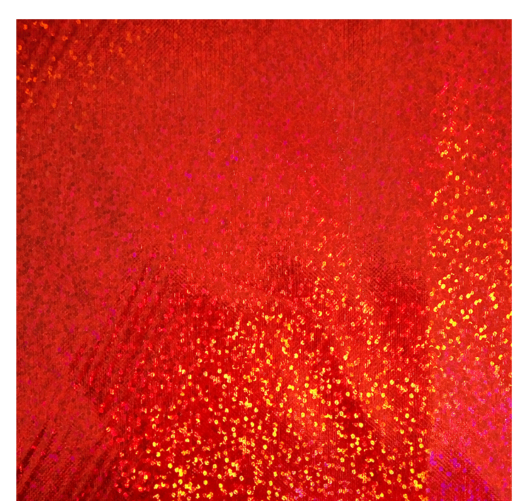 厂家直销满版烫金镭射闪光点针织面料幻彩舞台装饰演出服布料批发