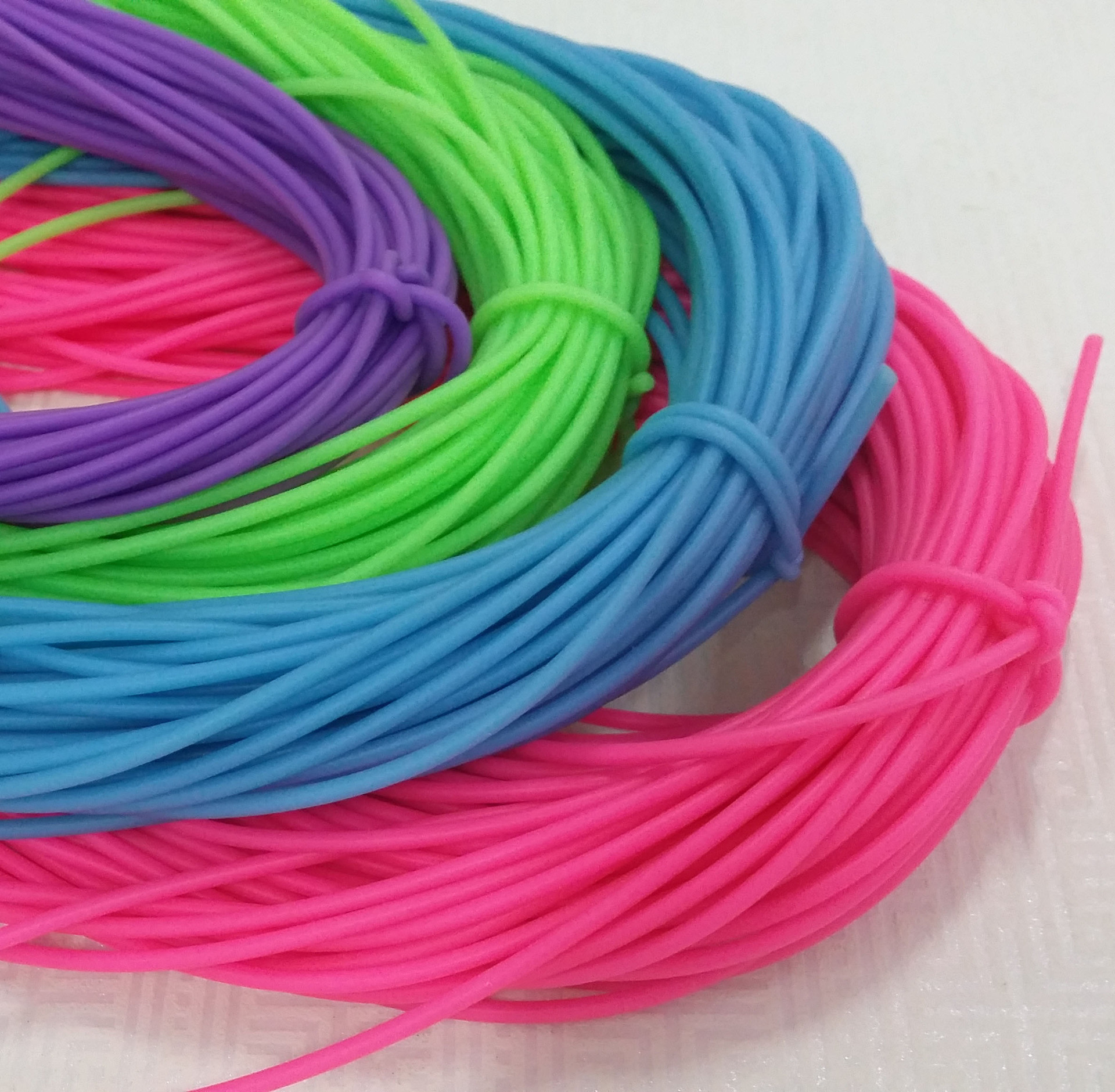 创意diy硅胶编织条定做 饰品手链编织绳橡胶绳定制定制批发