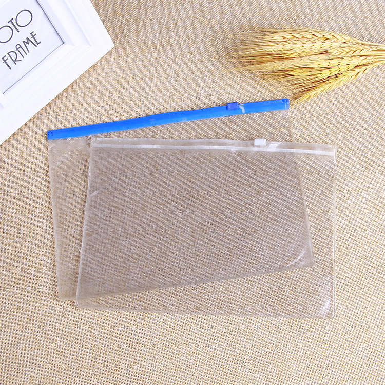 厂家订货透明pvc塑料文件袋透明塑料拉链袋 学生文具袋