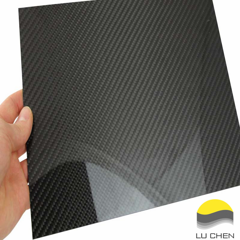 碳板3k斜纹平纹ud亮光哑光模型改装车雕刻机cnc进口国产碳纤维原