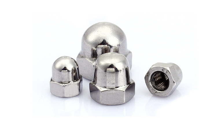 厂家直销 201不锈钢五金紧固件盖形螺母 国标m4-m12 盖母盖帽螺帽