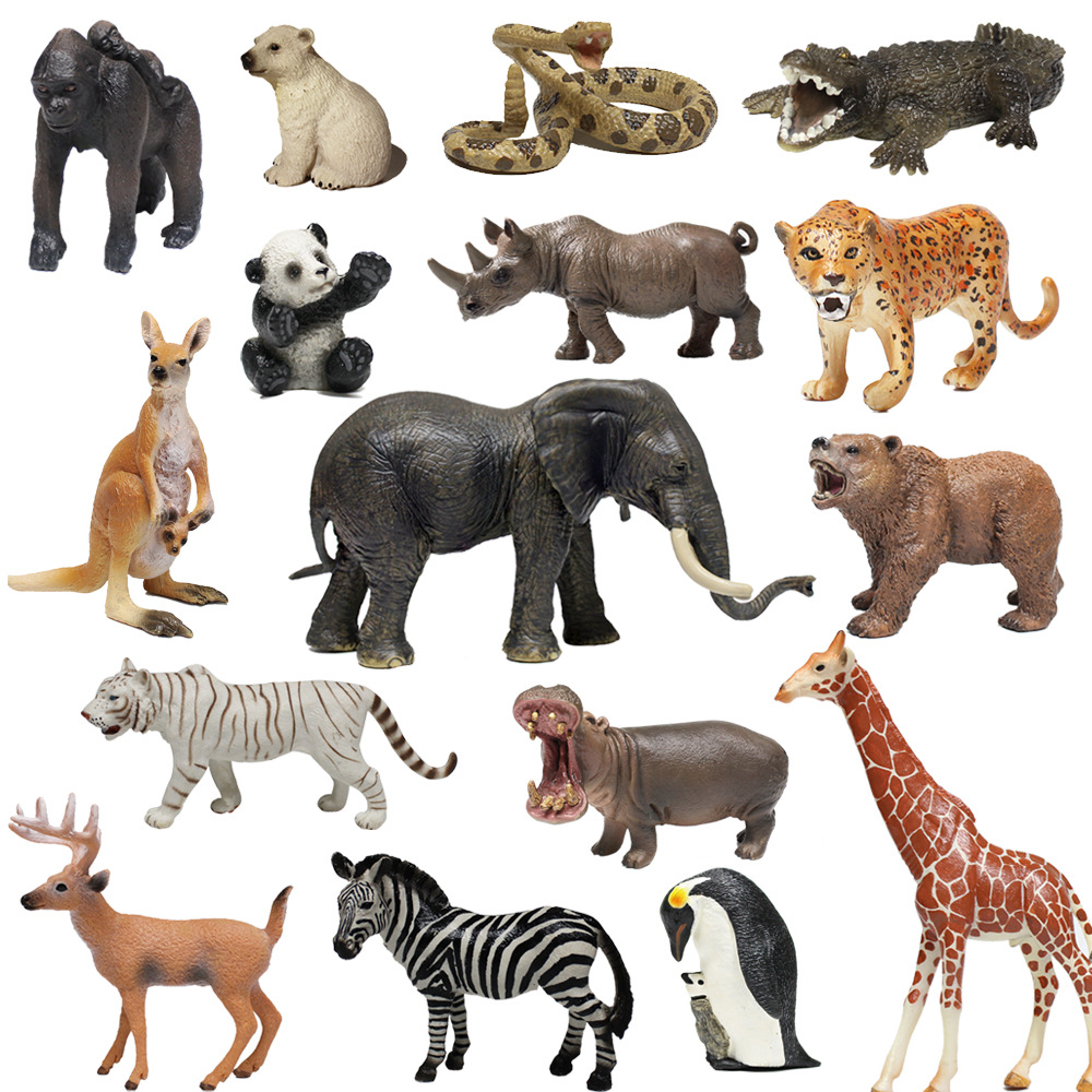 仿真动物模型 森林野生动物玩具 静态动物玩具 模型玩具 爆款