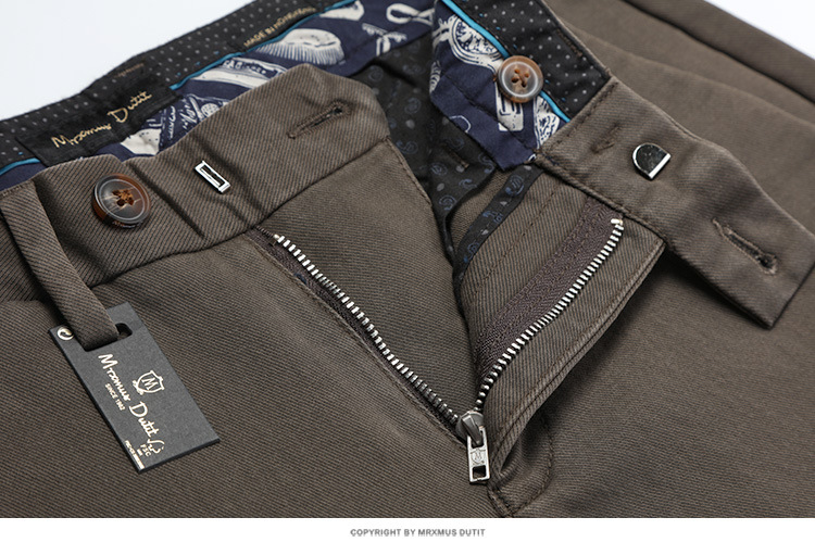 mrxmus dutit新款秋冬纹理小直筒男休闲裤 简约斜袋 舒适 md0071