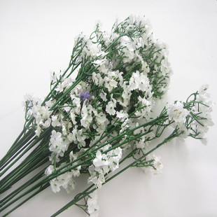 仿真满天星白色 丝网花插花配草 绢花满天星