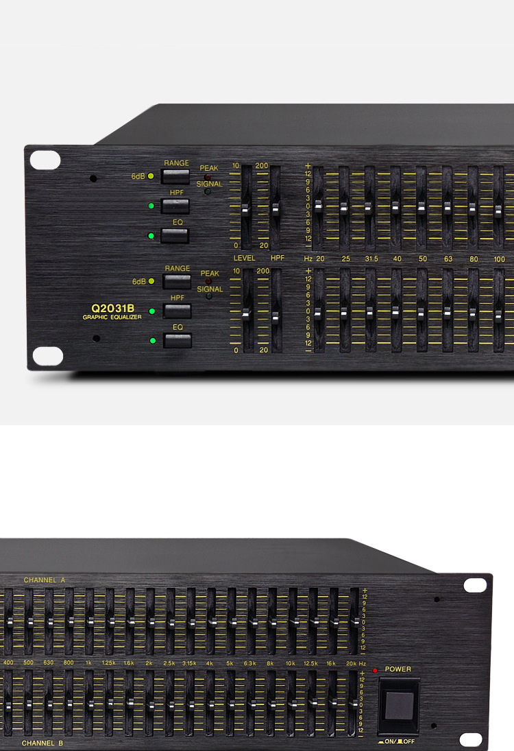 q2031b 2231专业均衡器 双31段 酒吧工程专业音响均衡器调音器
