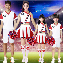 啦啦队服装女套装啦啦操演出服男女足球宝贝学生拉拉队韩版儿童