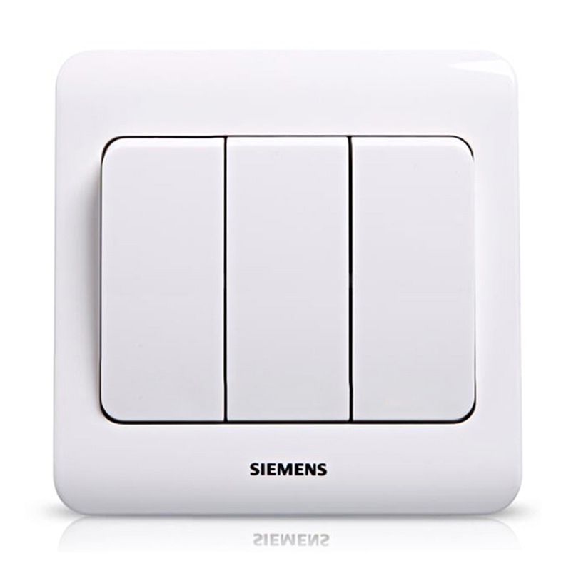 西门子siemens大板三位开关面板开关墙壁开关单控远景5ta0231