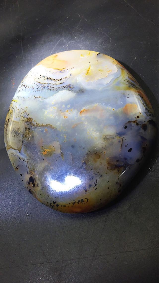 精品海洋玉髓水草玛瑙手把件小摆件奇石观赏石原石自然石送礼礼品