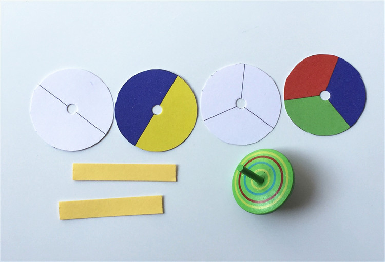 光合成变色陀螺幼儿园儿童diy益智科学探索小实验科教具玩具教材