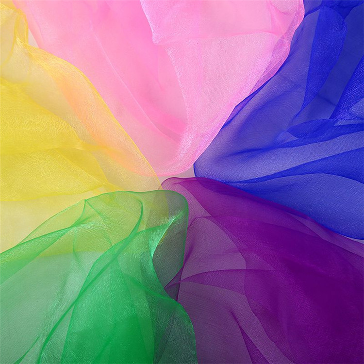 舞蹈演出纱巾 儿童益智早教奥尔夫玩具 亲子跳舞彩色纱布跳舞丝巾