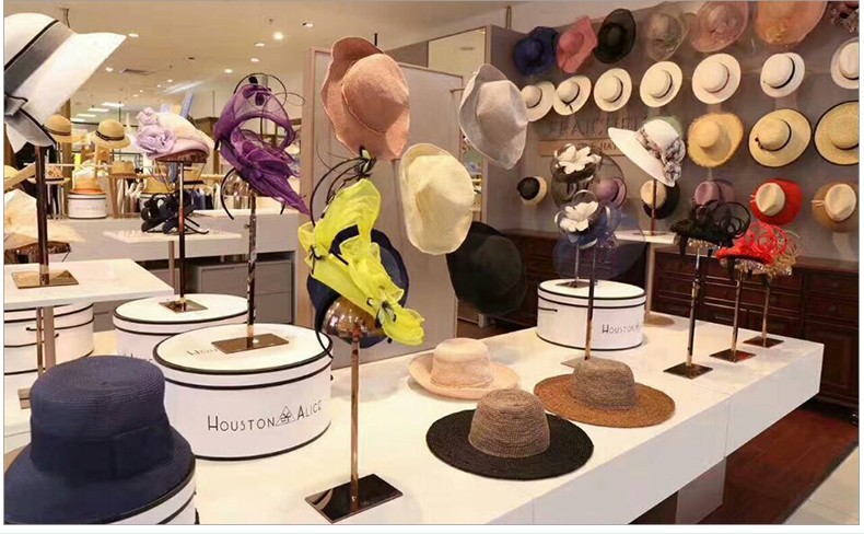 供应 金属五头帽子架展示架帽托 饰品店帽子展示陈列摆放收纳架子