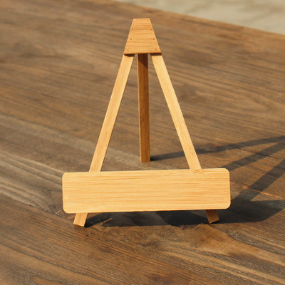 三角形普洱茶架茶饼展示架七子饼支架竹茶托实木茶叶架子支持雕刻