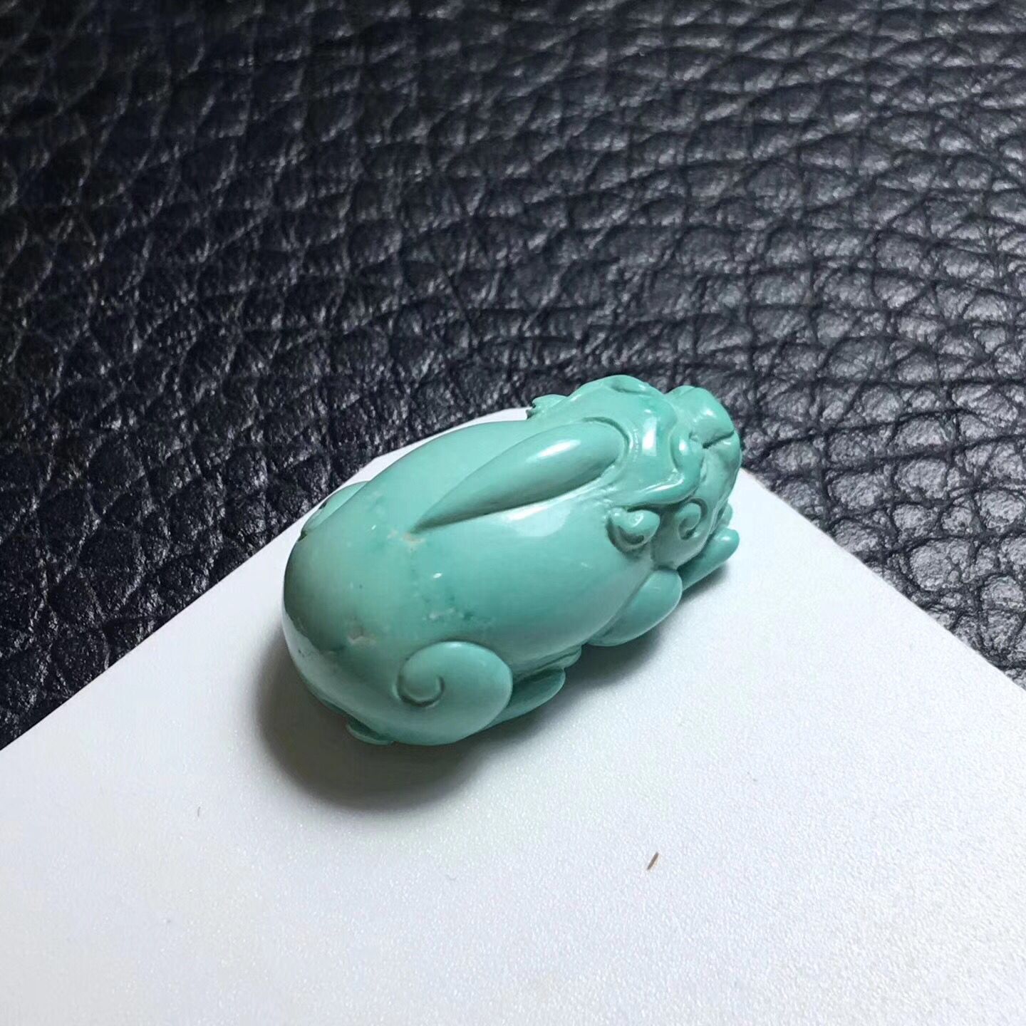 厂家批发天然原矿绿松石雕刻貔貅吊坠 把玩件 如心珠宝一手货源