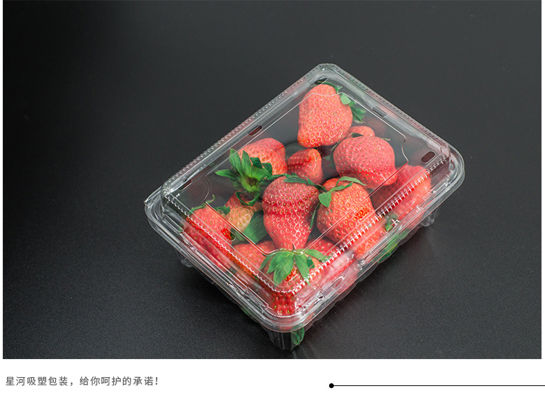 一次性食品蔬菜环保塑料盒一斤装青枣草莓透明水果盒吸塑包装盒子