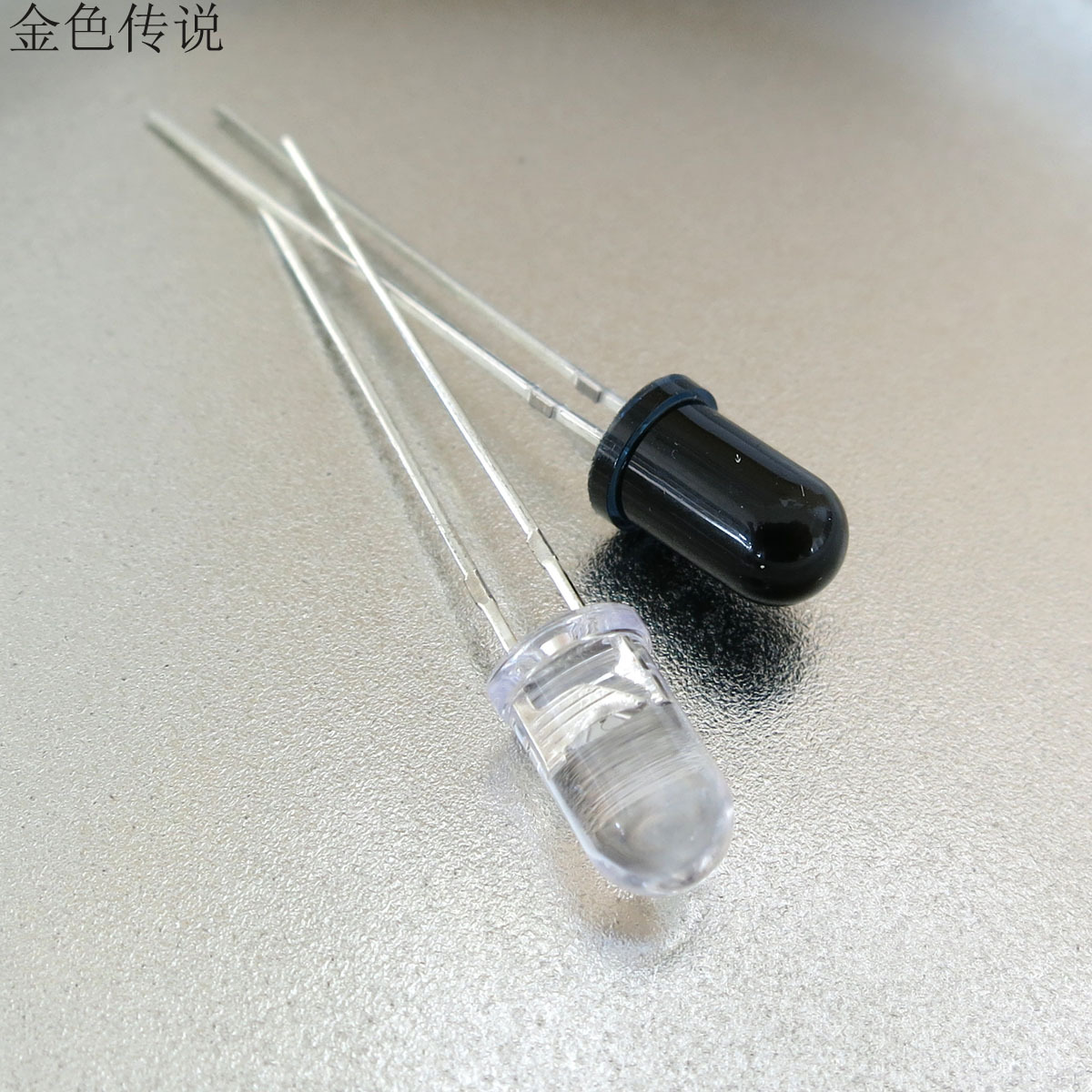 5mm红外对管(1对) 遥控模块配件 圆头led型 遥控光电二极管 5套
