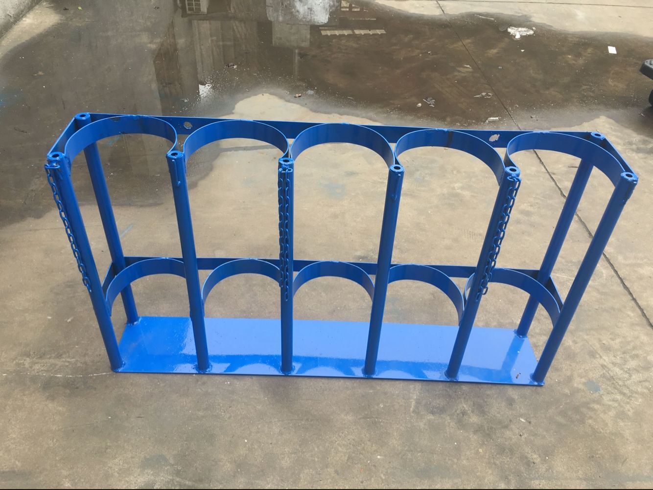 气瓶固定架 钢瓶固定架 氢气乙炔钢瓶架 带轮钢瓶架