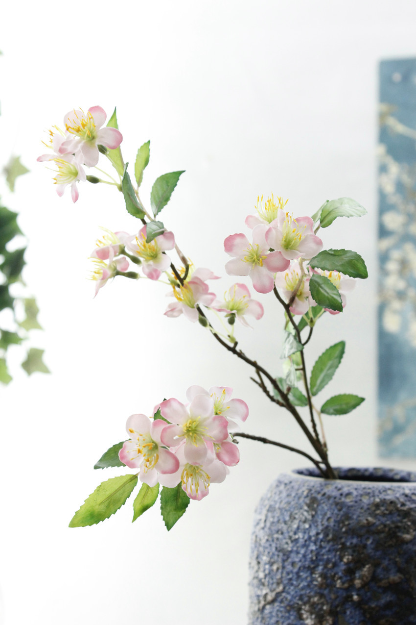 仿真花苹果花 假花樱花 飘逸美丽花朵 家居装饰婚庆摄影