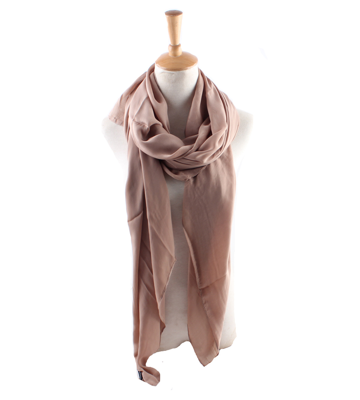 春秋新款真丝缎面围巾女纯色长款百搭丝巾双面桑蚕丝纱巾厂家批发