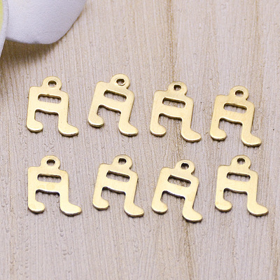 diy手工材料铜胚饰品配件10.6*7.3mm音乐符号挂件批发速卖通货