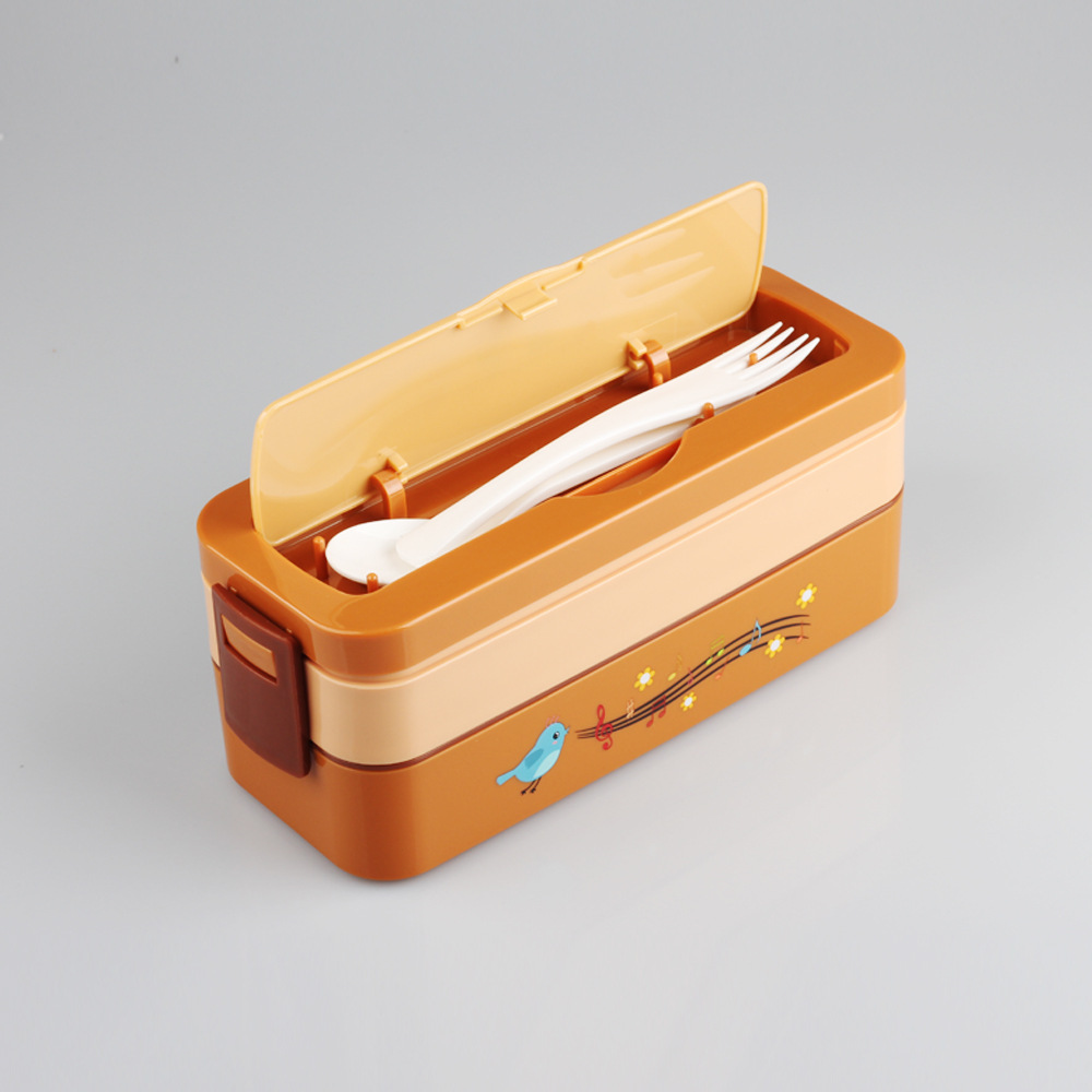 593悠悦雀语日式便当盒 悠悦便当盒 悠悦塑料饭盒