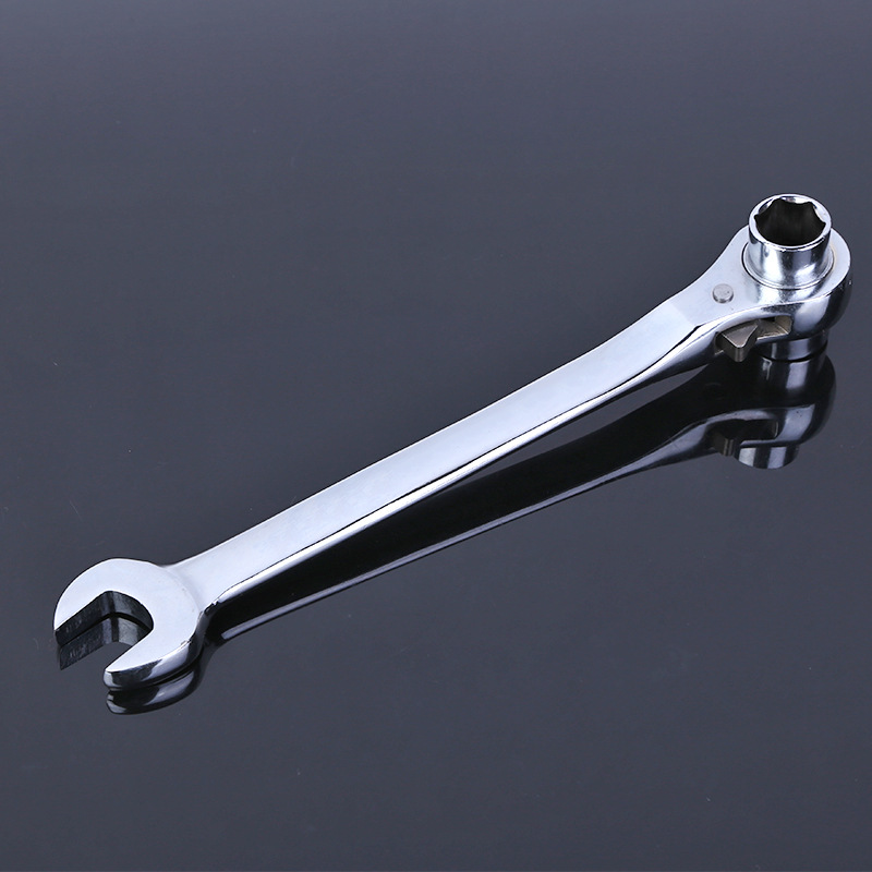 厂家批发英斯特开口快速棘轮扳手棘轮套筒扳手两用呆头扳手