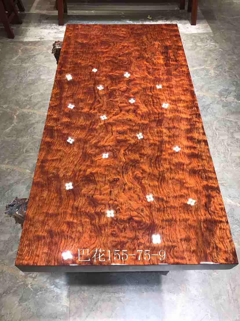 进口巴花大板 水波纹 鬼脸 成品 毛板