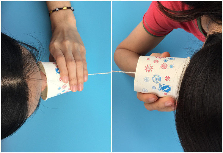 声音传播土电话幼儿园儿童diy益智科学探索小实验科教玩具教材