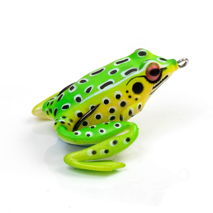 新款出口仿真雷蛙5cm 11.0g雷蛙水面系双钩黑鱼专用 路亚饵