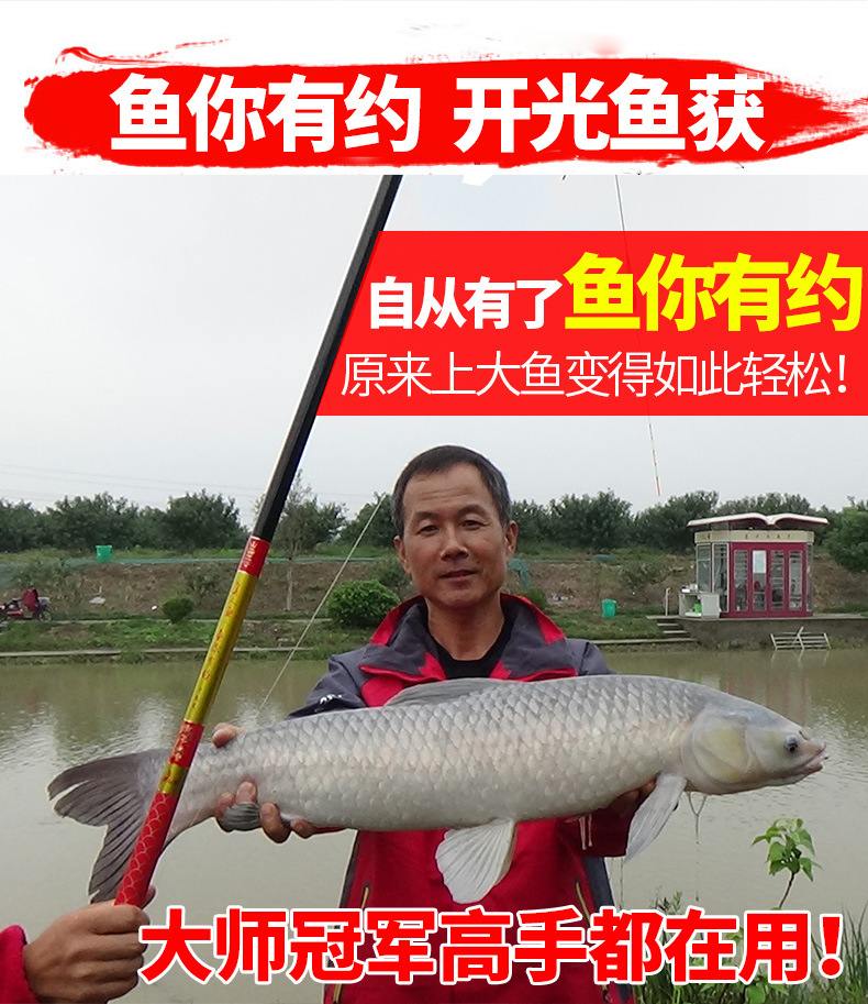 鱼你有约 美人鱼鱼竿手杆台钓竿 超硬28调高碳竿