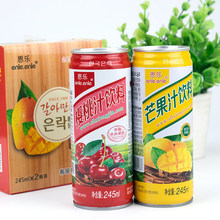 恩乐混合装果汁饮料樱桃汁芒果汁490ml(245ml*2瓶装)送礼饮品