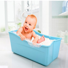 厂家直销超大号浴桶新生儿宝宝洗澡盆婴幼儿盆可折叠浴盆一件代发