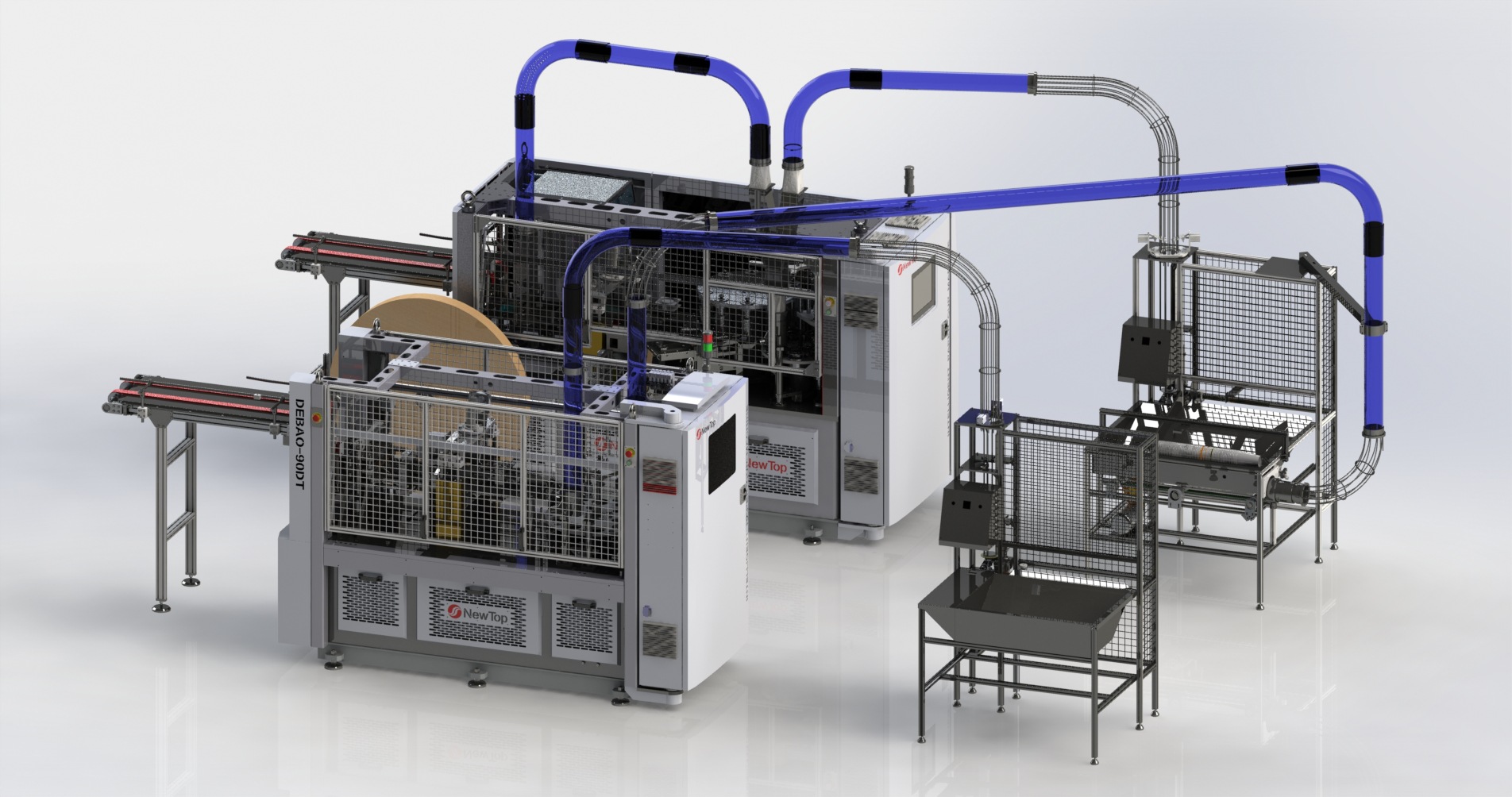 高速智能纸杯机新德宝118系自动带检测一手货源高速稳定厂家质保