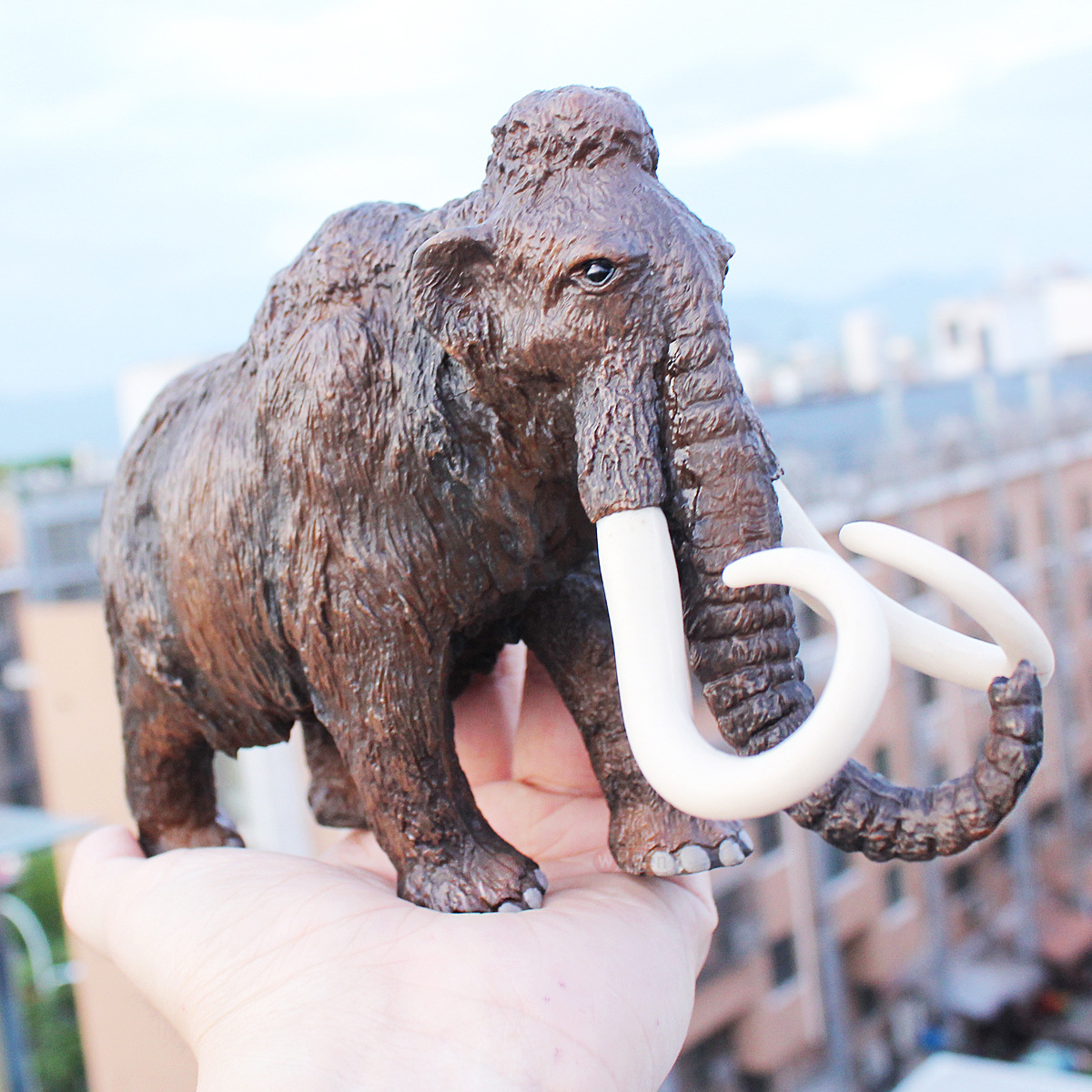 新款实心仿真动物模型 猛犸象非洲大象模型玩具地摊热卖玩具批发