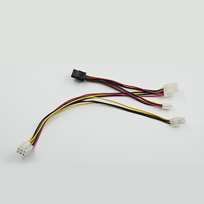 6pin转sata大4pin显卡转接线电源线服务器电源转换