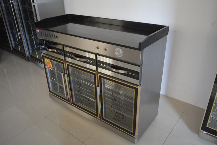 正康庭1250不锈钢配餐消毒柜酒店饭店包厢大型茶水柜多功能消毒柜