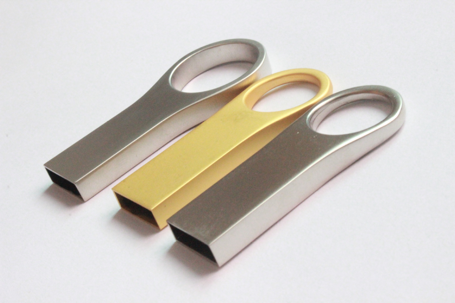 大小圆孔钥匙圈u盘8gb珍珠镍色16g金色外贸礼品 广交展会定制包邮