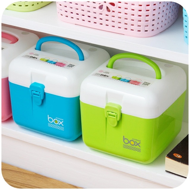 Multilayer Small Size Medicine Box Household Medicine Storage Box Small Medicine Box Household First-Aid Kit First Aid Kit Storage Box