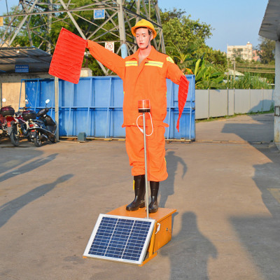 厂家直销 单臂摇动施工员 电动假人模型 安全施工员 仿真假警察