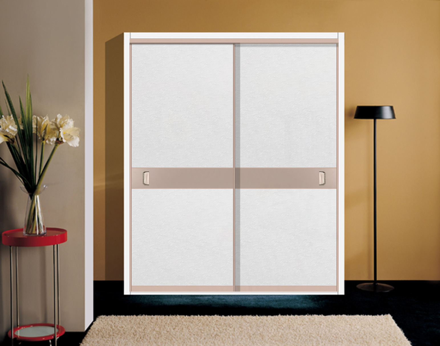 新款18厘亚克力衣柜移门翩然