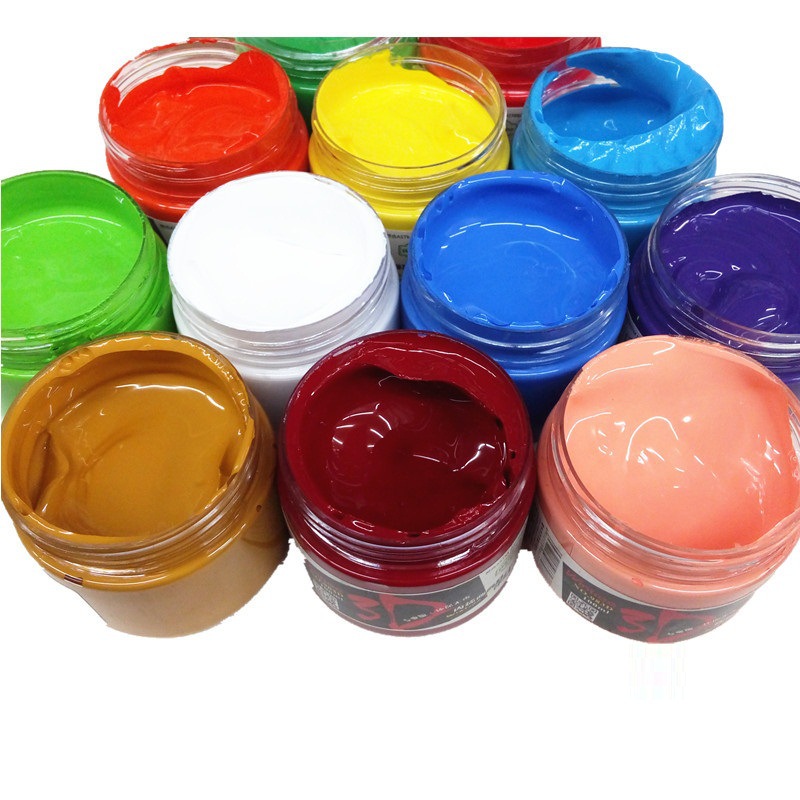 文萃丙烯颜料 100ml瓶装丙烯 墙绘 鞋绘 室内装修专用 防水不掉色