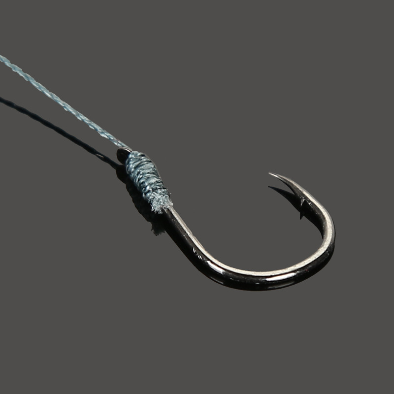 伊势尼双钩绑好的成品对钩子线双钩鱼钩带鱼线有倒刺仕挂鱼钩渔具