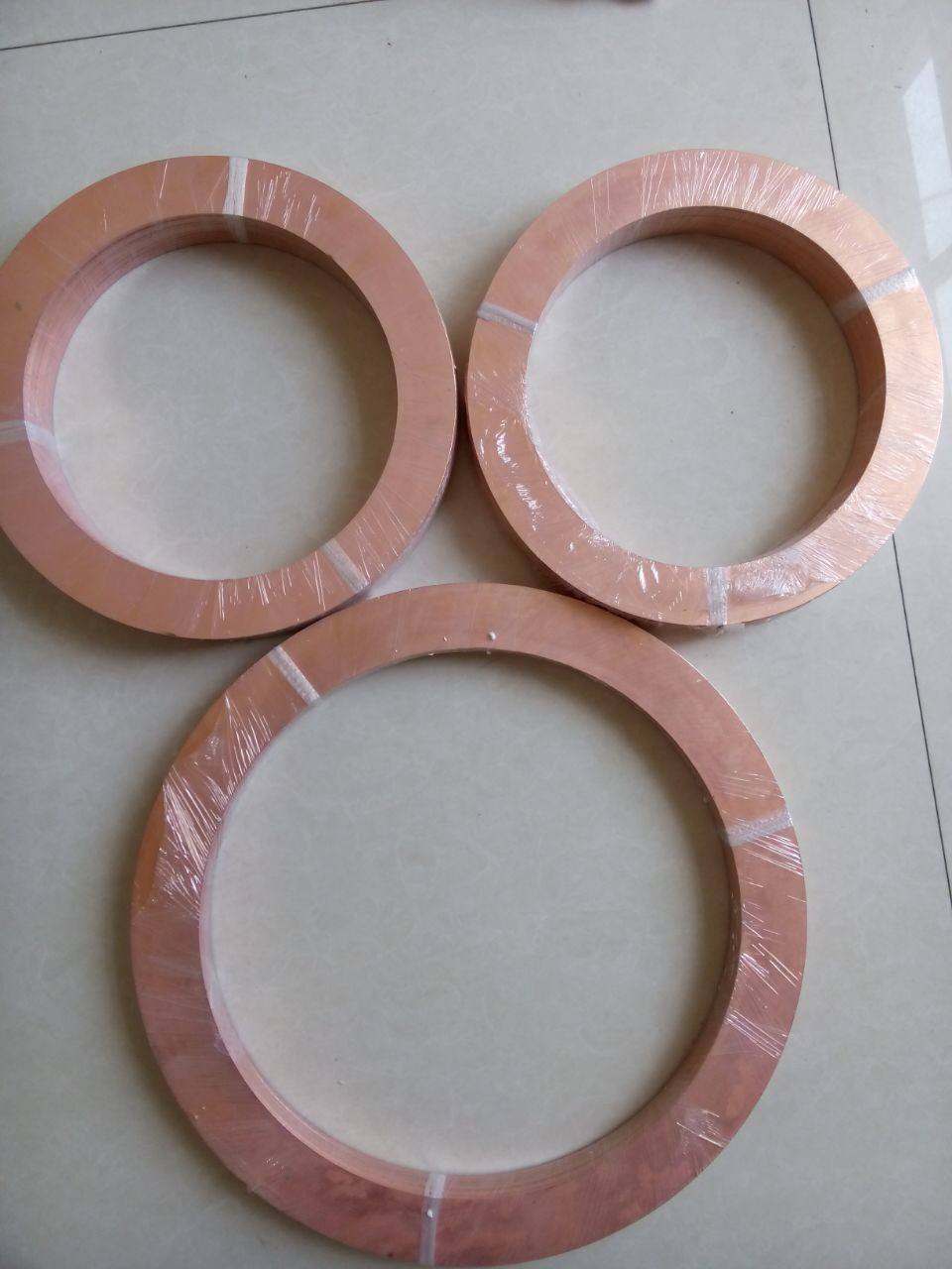 紫铜垫片供应商 8*18*2mm厚度紫铜密封垫,高档质量紫铜垫片