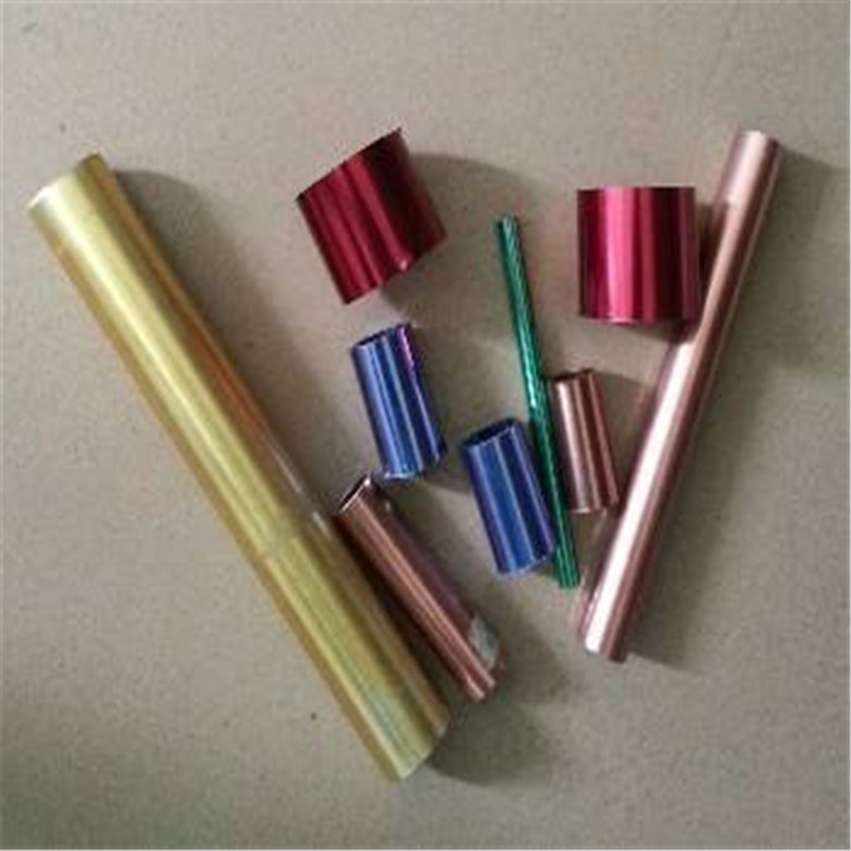 6061铝合金管 氧化发黑铝管 彩色阳极氧化铝圆管 精密无缝铝管