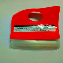 定制红色opp日本自粘袋彩色OPP复合CPP珠光膜卡头袋3.5CM圆孔袋