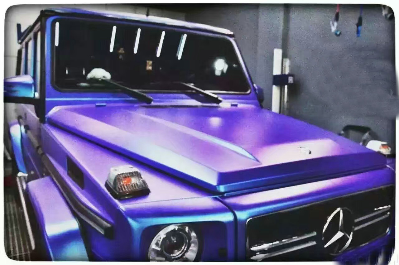 永正钻石紫魅红改色膜汽车装饰贴膜改色膜 汽车车身pvc改色膜