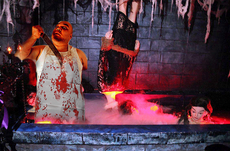 万圣节亚马逊美国爆款流血围裙鬼屋恐怖城吓人派对场地布置装饰品